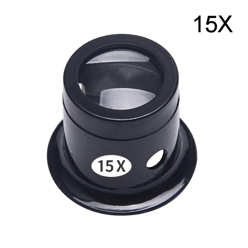 1/4Pcs 3X/5X/10X/15X/20X Eye Loupe Magnifiers Watch Repair Tool Kit Jewelry Loupe Eyepiece Magnifiying Glass Watchmaker Tools