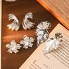 Exaggerated Personality Leaf Flower Earrings Versatile Temperament Earrings Fashion Premium Earrings