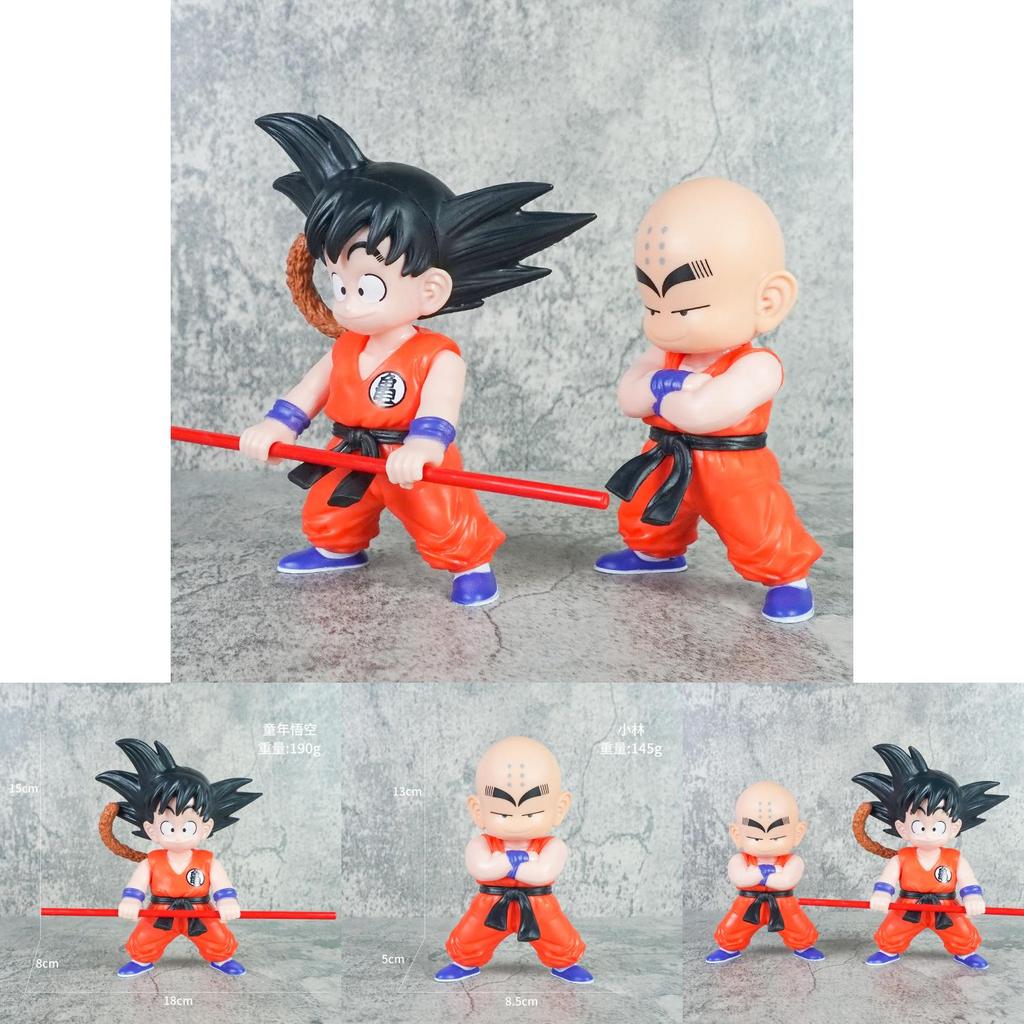 Dragon Ball Goku And Kuririn Pvc Action Figure For Collectors And Kids