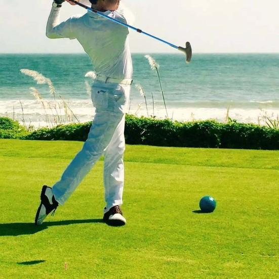 Golf Telescopic Putter Ergonomic Comfortable Grip Retractable Non-slip Adjustable Length Double-sided Club