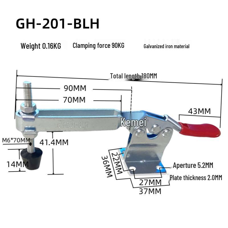Quick Clamp GH201: Stainless Steel 201A Pliers, 201B Collet, 201C Fixture, 225D Toggle Clamp