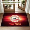 Crystal Velvet Square Rug Custom NamePSV Eindhoven FC Pattern Non Slip Home Floor Decor Rug