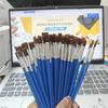 Painting 50PC Nylon Flat Brush Line Watercolor Acrylic Digital Oil Hook Pen