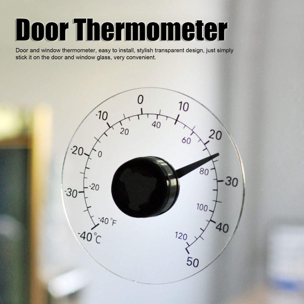 Clear Window Thermometer Mini Celsius Tester Outdoor Temperature Meter Garden Greenhouse