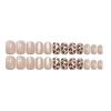 Autumn And Winter Cat-eye Leopard Print Manicure, Wearable Nail Patches, Whitening Finished Nail Art Patches, Removable Nail Art Patches, Fake Nails