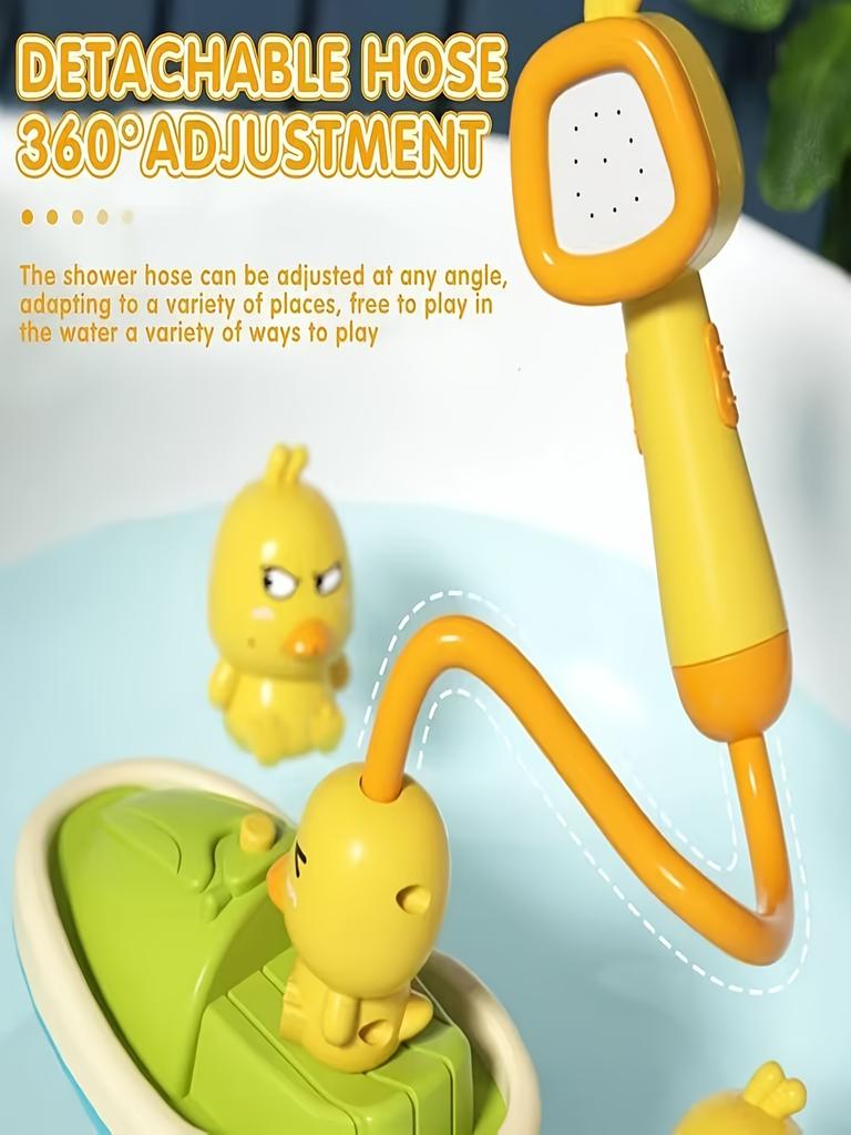 Youngsters Duck Bath Toy with Adjustable Spray Nozzles One Touch Battery Operation Interactive Bath Time Pool Play Toy for Youngsters,