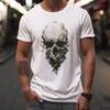 Grunge Skull Woman Man TShirt Gothic Watercolor Graphic T Shirts Vintage Fashion Creative Cool Shortsleev Streetwear Tops Tee