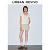 UR2026 Women's Urban Hollow Bow Cotton T-Shirt