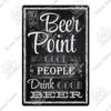 Putuo Decor Funny Beer Metal Sign Vintage Plaque Tin Sign Alcohol Drinker Sign for Bar Pub Club Man Cave Kitchen Wall Decoration