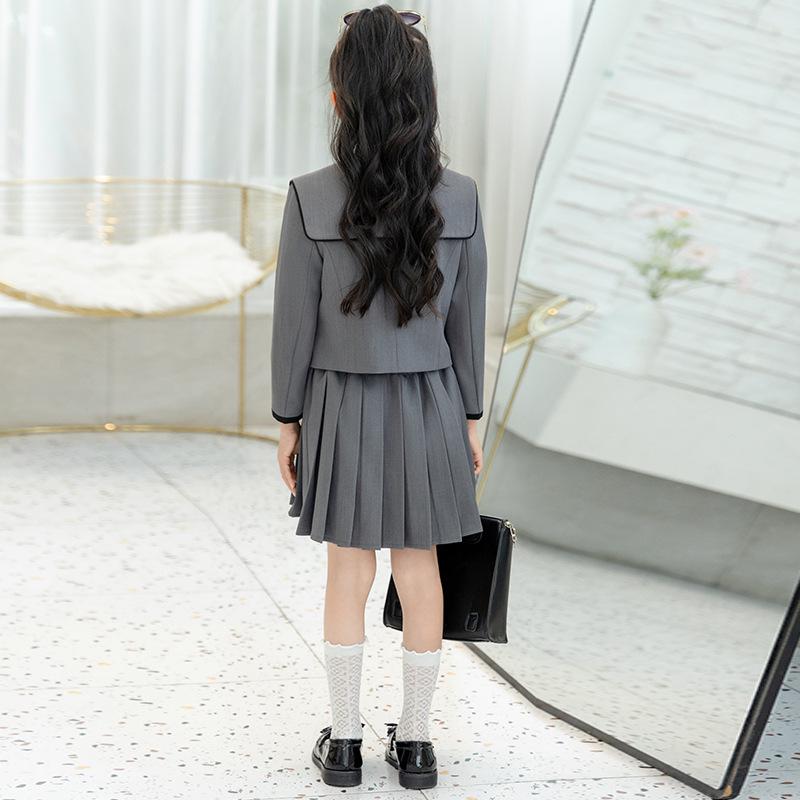 Girls' Casual Fashion Two-Piece Suit Set - Autumn Evening Dress