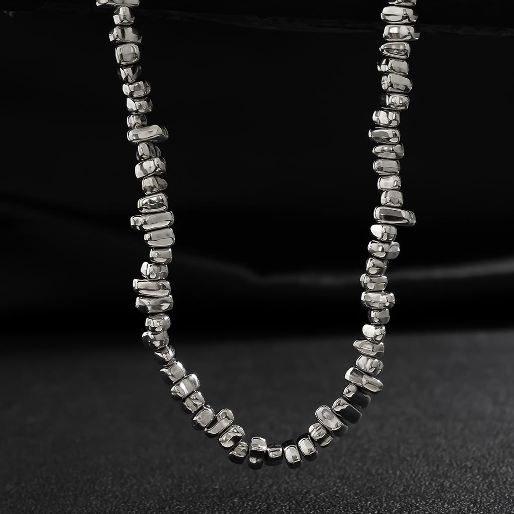 925 Sterling Silver neregulate CCB margele lanțuri scurte colier choker pentru bărbați la modă cu mărgele lanțuri guler pe gât bijuterii de modă cadouri masculine