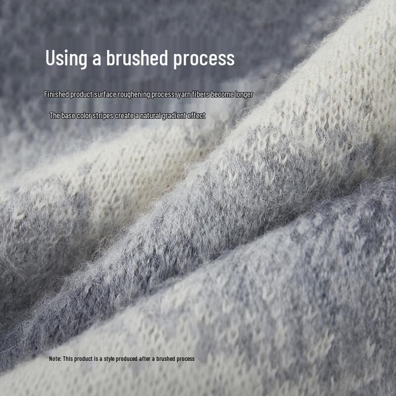 Teenie Weenie Men's Retro Gradient Stripe Knitted Sweater