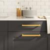 Furniture Handles 10 Pcs Golden 224 Mm Stainless Steel