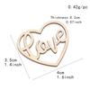 50pcs Heart Wooden Ornament Heart Slices Embellishments Love Shaped Decorative Hanging Tags for Crafts Valentines Day Wedding