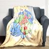 1pc K Pop Demon Hunters Cat Flannel Blanket, Soft Skin Friendly with Digital Printing, Various Sizes Available for Family, Friends, Birthday