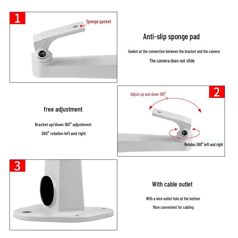 Hikvision DS-1292ZJ Bullet Camera Bracket CN plug (adapter included)