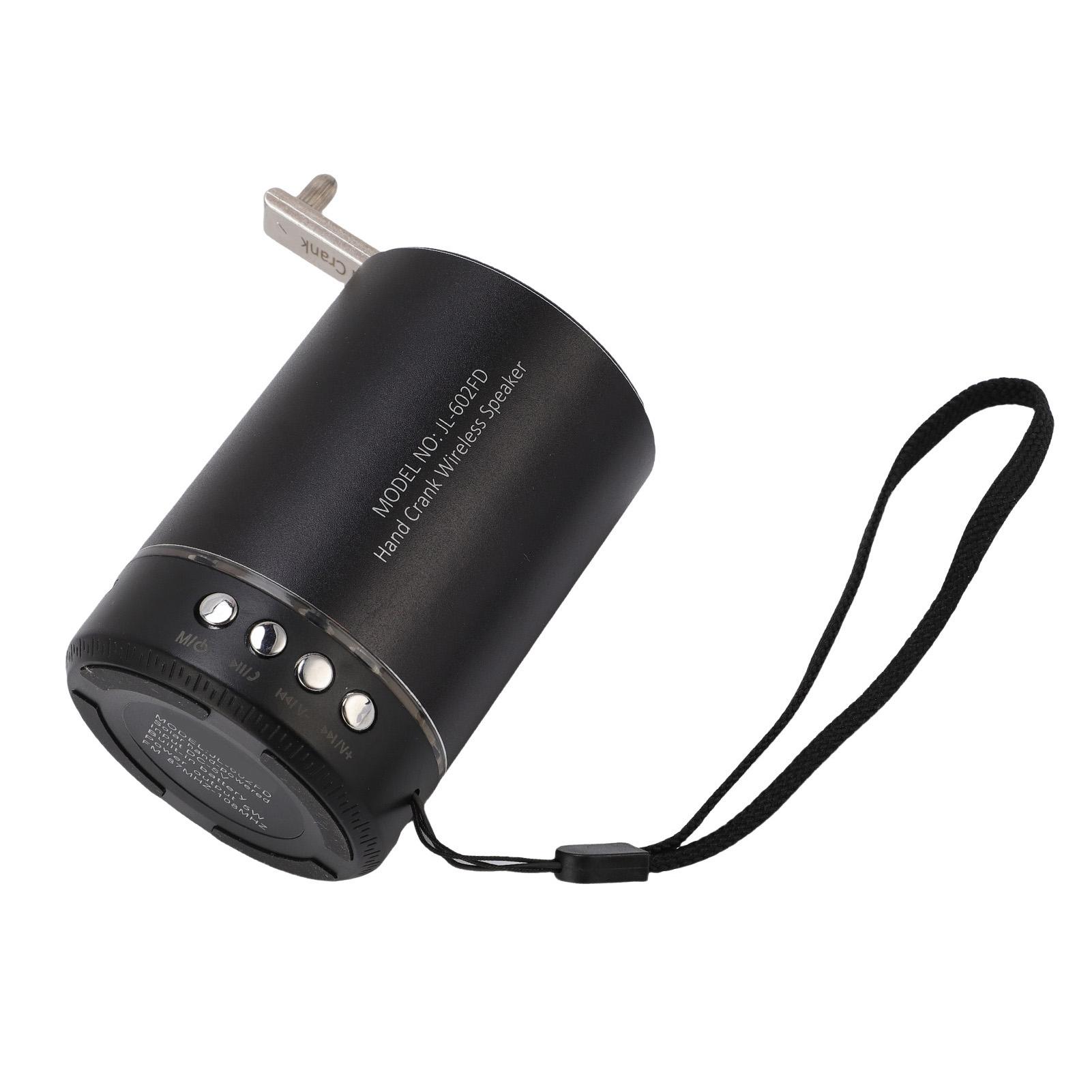 

Bluetooth-динамик с FM-радио, Power Bank, ручная генерация энергии, перезаряжаемый, беспроводной