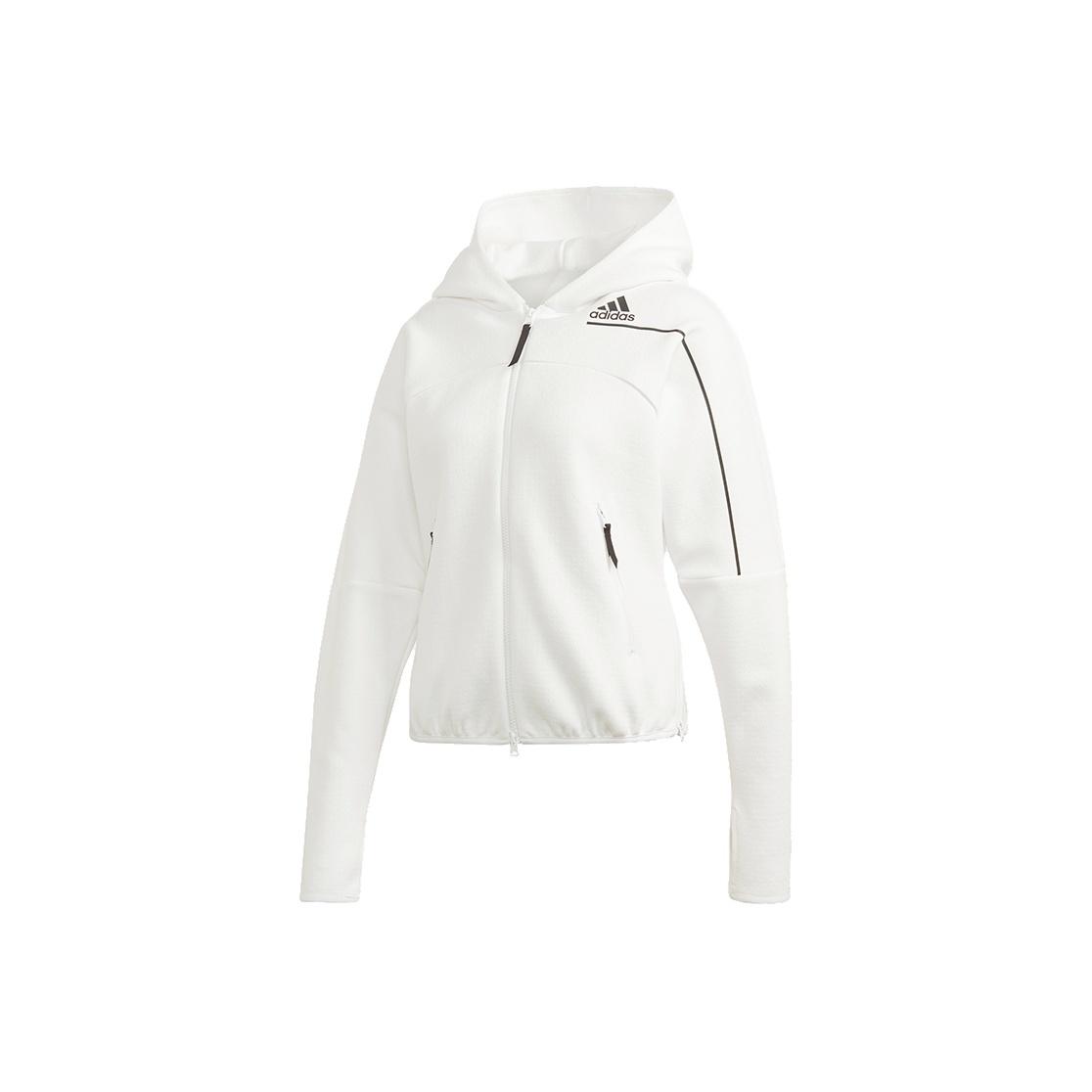 

Adidas W Zne Hd Геометрический узор Спортивная куртка Женская куртка Белая GM3281 XS