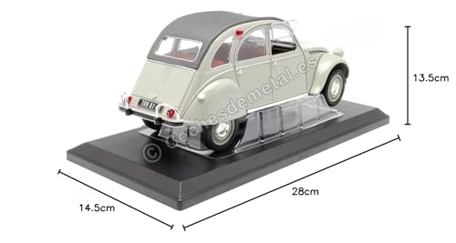 NOREV Citroën 2CV AZAM 66 Rosa Grau 1/18 Maßstab Modell 181430