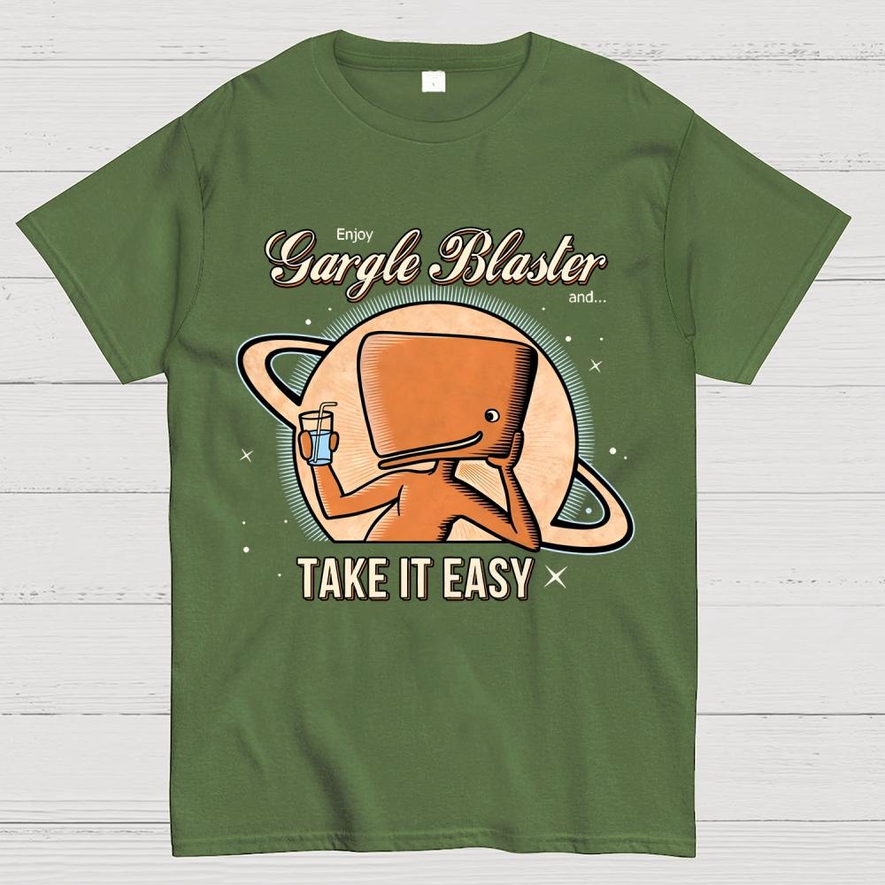 Take It Easy Unisex 100% Cotton Summer Casual Cool Loose T-Shirt