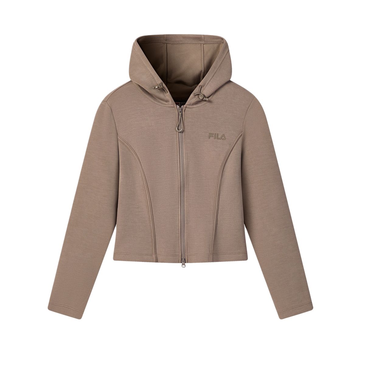 

FILA Original Fashion Lifestyle Series Slim Fit Knitted Hooded Zip Jacket Women jackets F11W629502F-BN M
