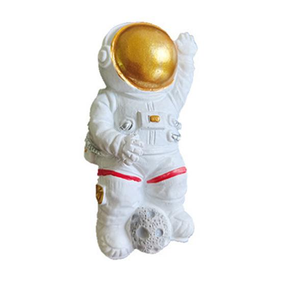 Space Themed Decoration Cartoon Astronaut Resin Refrigerator Magnet, 3D Flying Saucer Fridge Magnet Theme for Kitchen Office Whiteboard Cabinet