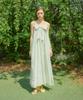 Salon De Yon Ribbon Point Sleeveless Long Dress_ Green