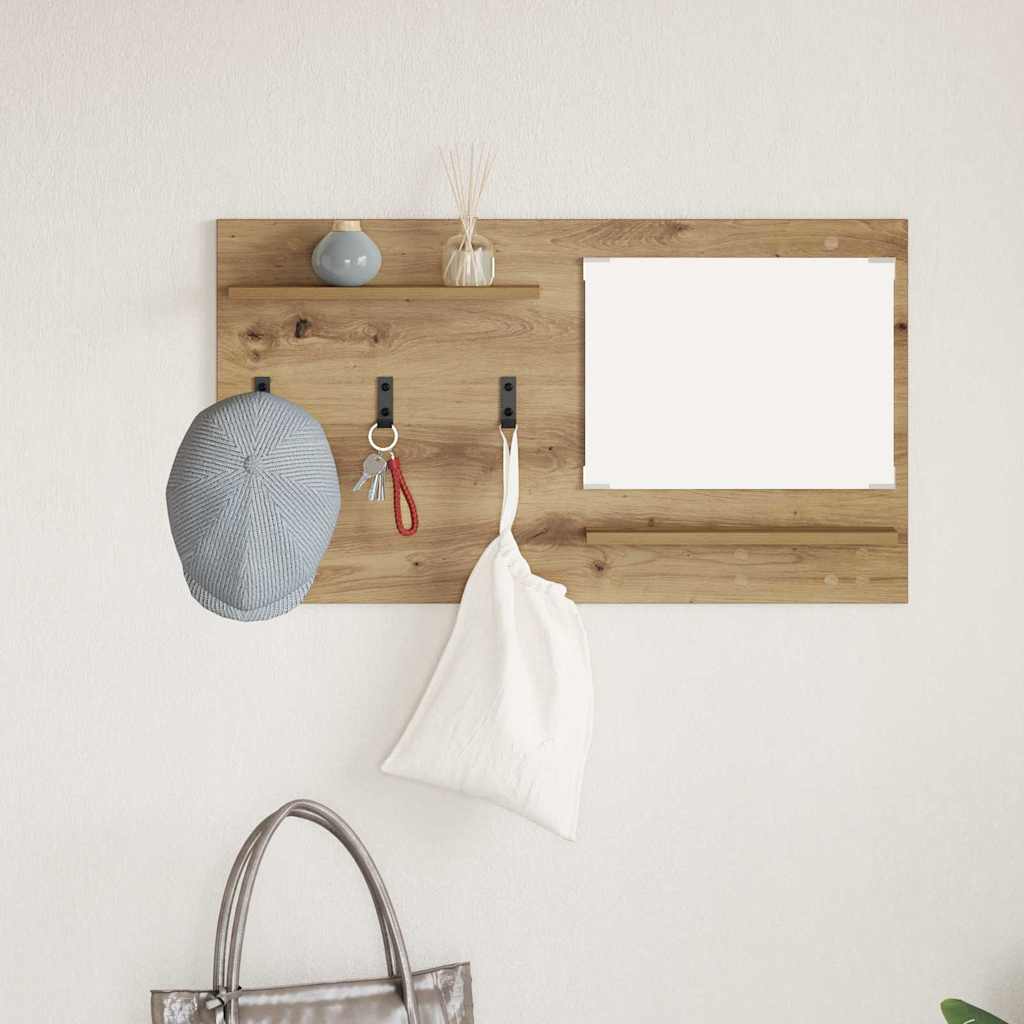 Wall Mounted Nightstand Artisan Oak Finish 90 x 10 x 50 cm