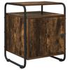 Nightstand Smoked Oak Engineered Wood