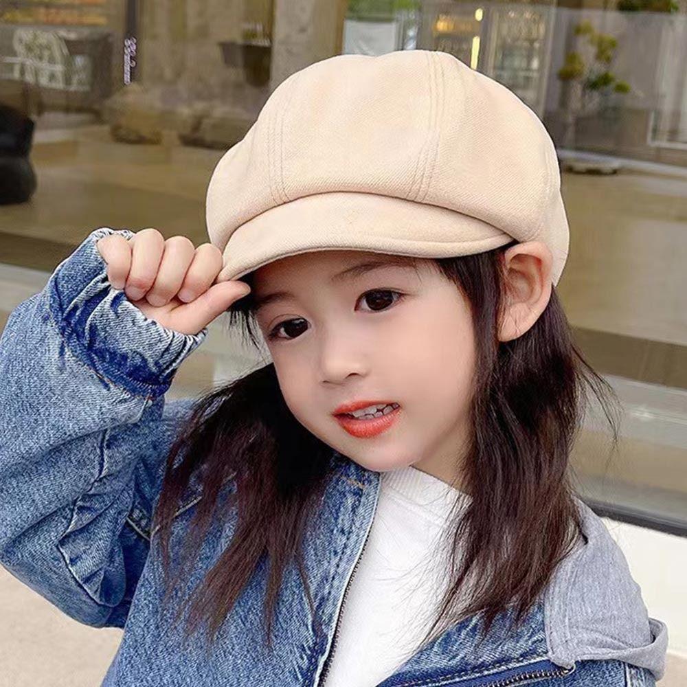 Soft Baby Beret Hat Warm Painter Hat Vintage Children Newsboy Cap  Boys Girls