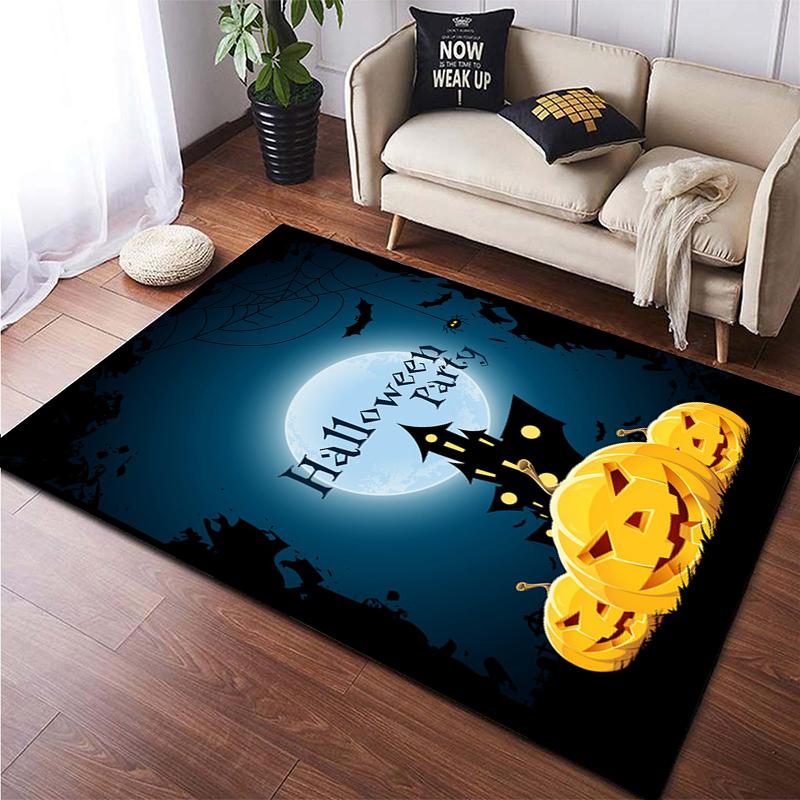 Halloween New Year Gift HD Printing Area Carpet, Living Room Sofa Decorative Carpet, Anti-skid Mat, Alfombras Direct Shipment