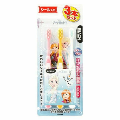 

Ginza Stephanie Cosmetics Reach Kids 3 Sticker-Included Frozen Toothbrush Set (3-Pack) *Packaging may change