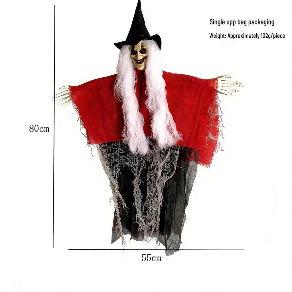 Halloween Hanging Grim Reaper Skeleton Ghost - Haunted House & Bar Decor
