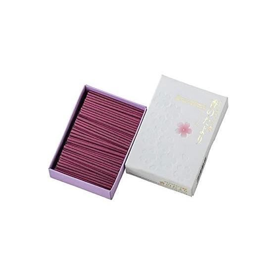 [Hasegawa for Buddhist altars] Incense sticks for home use, mini size, less smoke, incense sticks, original incense sticks, cherry blossom scent,