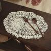 Round Oval Crochet Placemats Crochet Cotton Handmade Doilies New Table Mats