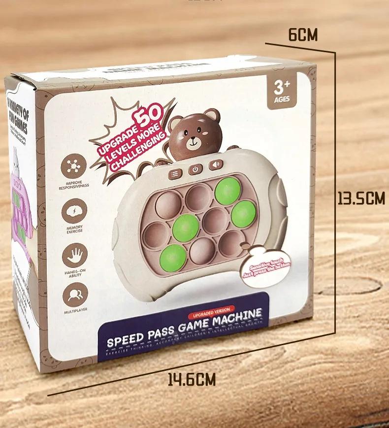 Electronic Game Pop It Sensory Development For Memory Reflexes Children Teddy Bear