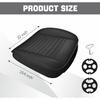 Wuyaoyao Car Seat Bottom Cover, Anti-Slip Leather Car Front Seat Cushion Pad, Full Wrap Bottom Auto Seat Protector with Pocket, Universal Front Seat