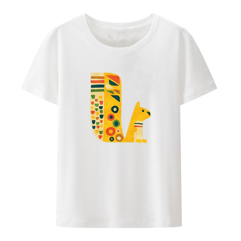 Midcentury Squirrel Graphic Tshirts Funny Print Tee Printed Tshirt Top Camisa Tshirt Hipster Novelty Camisetas Humor Tees