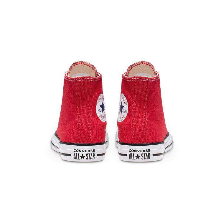 Converse Chuck Taylor All Star High Top Kids Canvas Shoes Red Children Aged 3 7 Years Old 3J232C