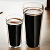 Large Capacity 400/800ml Heat-resistant Double Wall Glass Coffee Mug Espresso Cup American Latte Cappuccino Tea Water Cup