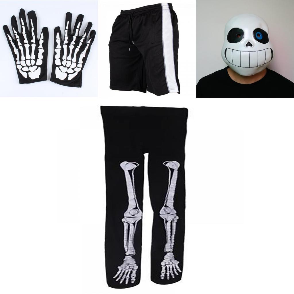 Classic Game Undertale Sans Cosplay Costume Hoodie With Comfortable Shorts And Gloves