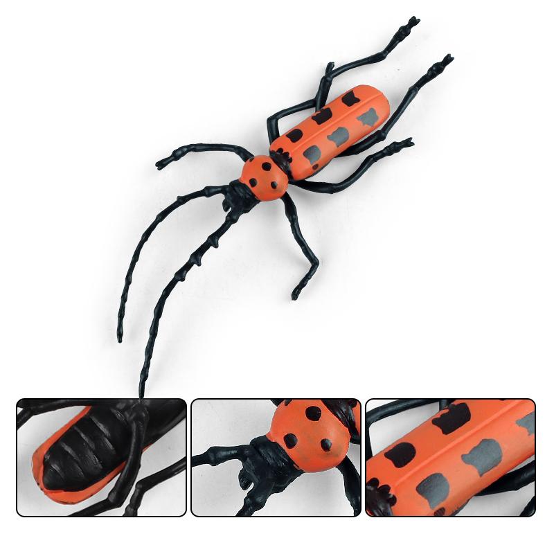 Oenux Simulation Dragonfly Grasshopper Centipede Wild Insect Animals Model Action Figures Miniature Education Collection Kid Toy