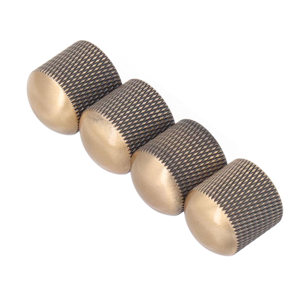 4Pcs Electric Guitar Knob Metal Volume Tone Control Dome Guitar Knob Replacement 6mm 0.24in