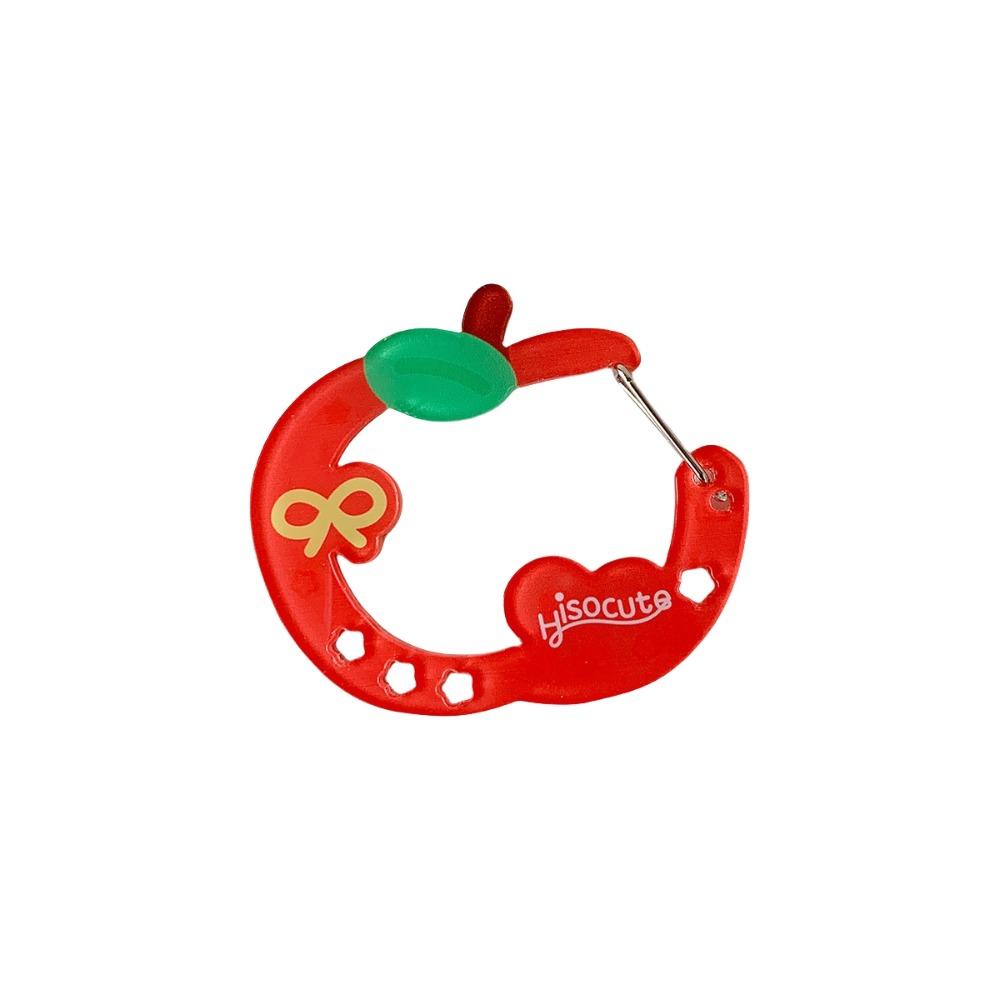 Mountaineering Buckle Korean Ins Keychain Cute Fruit Keyring  School Bag Decor