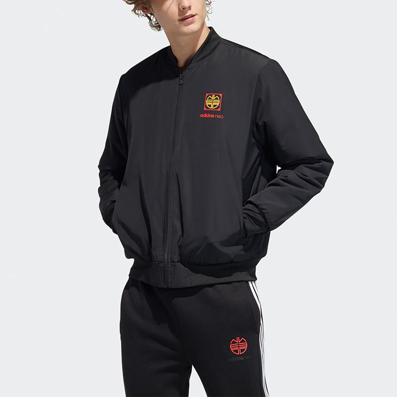 Adidas Neo Padded Jacket With Stand-Up Collar Men Outerwear Black H52978