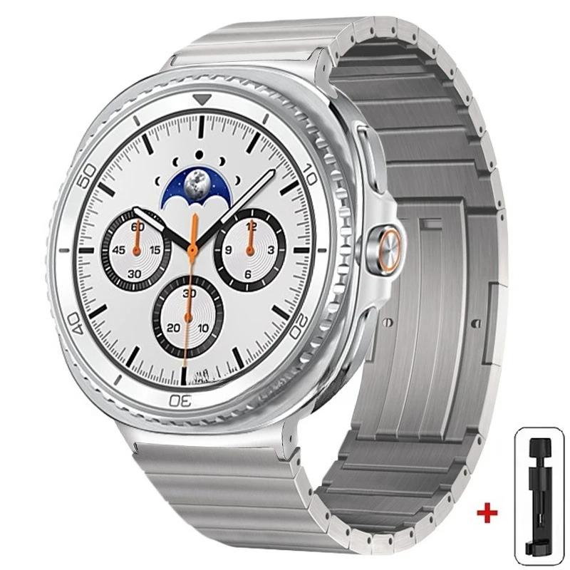 

Титановый ремешок для Samsung Galaxy Watch 8 40мм 44мм/8 Classic 46мм Роскошный металлический браслет для Galaxy Watch Ultra 2025/7Ultra 47мм Galaxy 7 Ultra 47mm