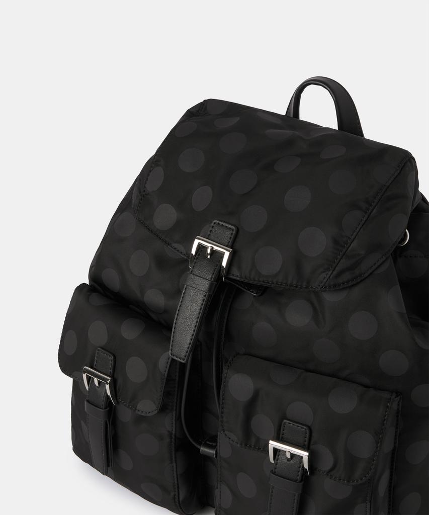 Musinsa Standard Woman Women'S Polka Dot Flap Mini Backpack [Black]