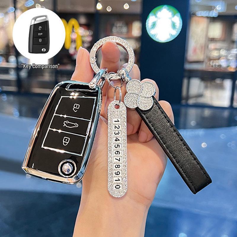 Volkswagen Passat Key Cover for 2017/18 Models - Dedicated SAIC Passat Car Key Shell with Buckle