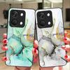 Padrão Mármore Para OnePlus Nord 3 5 6T 7 Pro 8 12 10T Reno8 Lite 5G 10R Nord N30 Capa de Celular Rígida de Vidro Temperado Preta