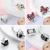 New 925 Silver Charms Bead Red Series Charm Pendant Fit Bracelet Necklaces DIY Birthday For Woman Jewelry Gift